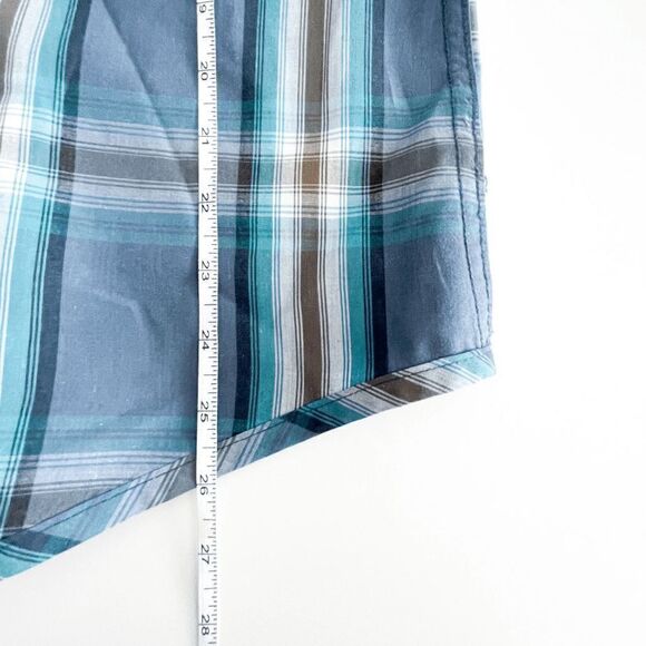 Calvin Klein Jeans Mens Long Sleeve Shirt Button Down Plaid Blue Medium - Picture 5 of 7